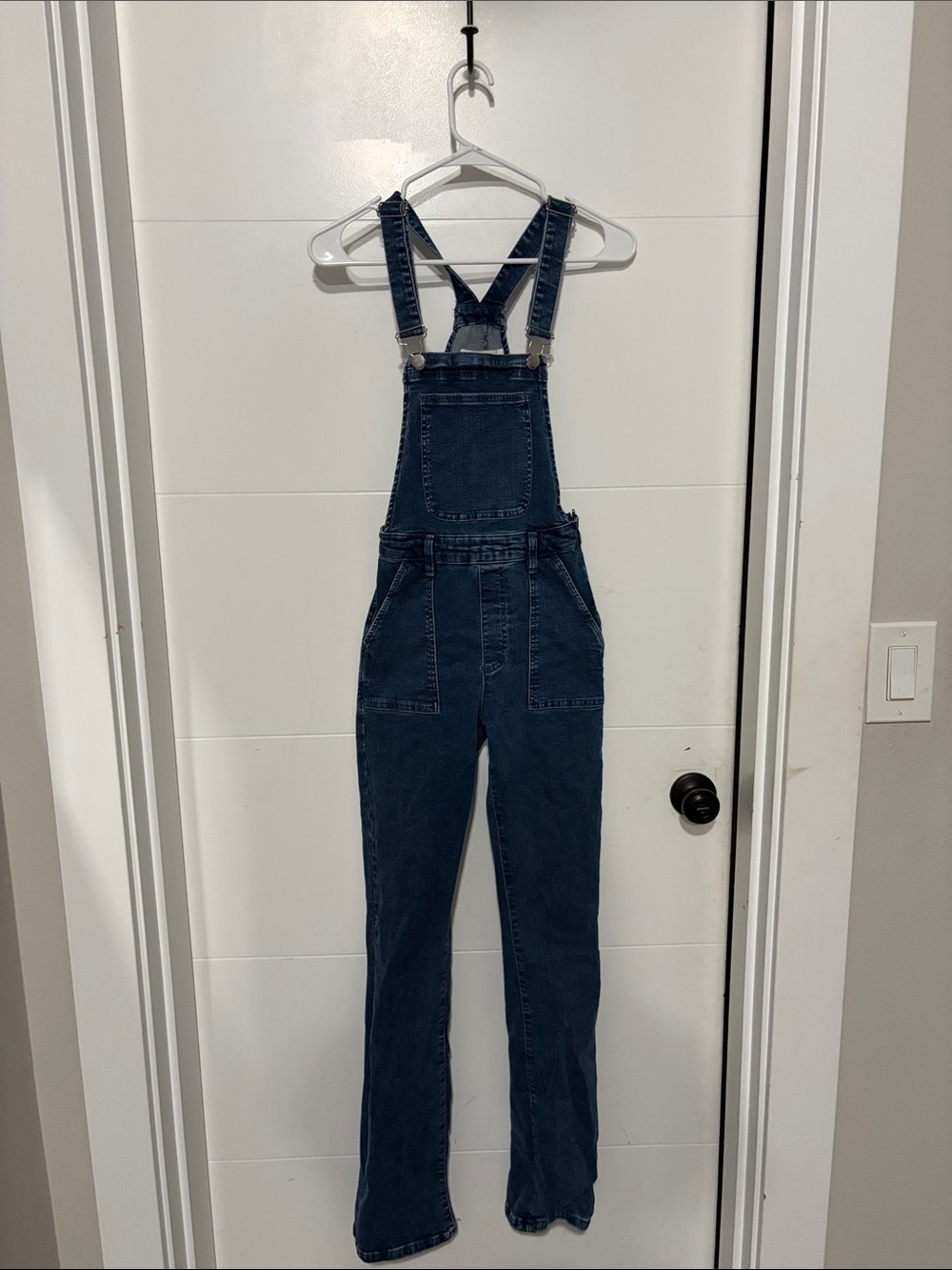 Mango Dark Blue Denim Overalls